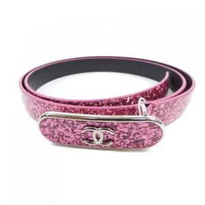 Chanel Coco Mark Pink Canvas belt
